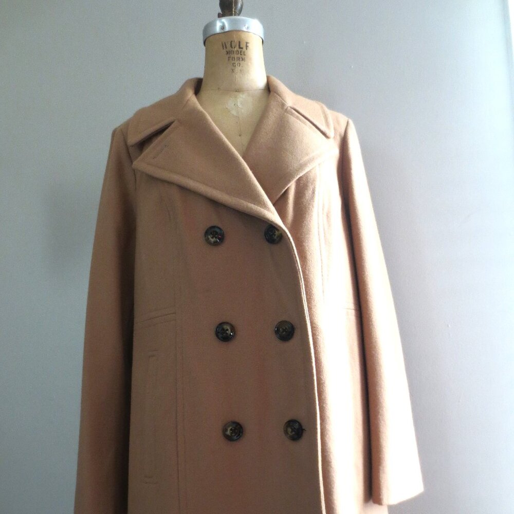 Anne Klein Double-Breasted Peacoat